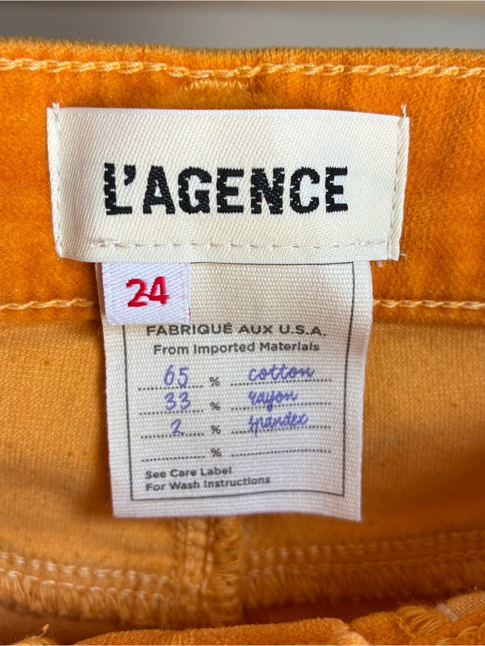 L'Agence‎ Pants Women's Size 24
Marty Yellow Boho Hippie Retro
Flared Raw Hem - Picture 4 of 8